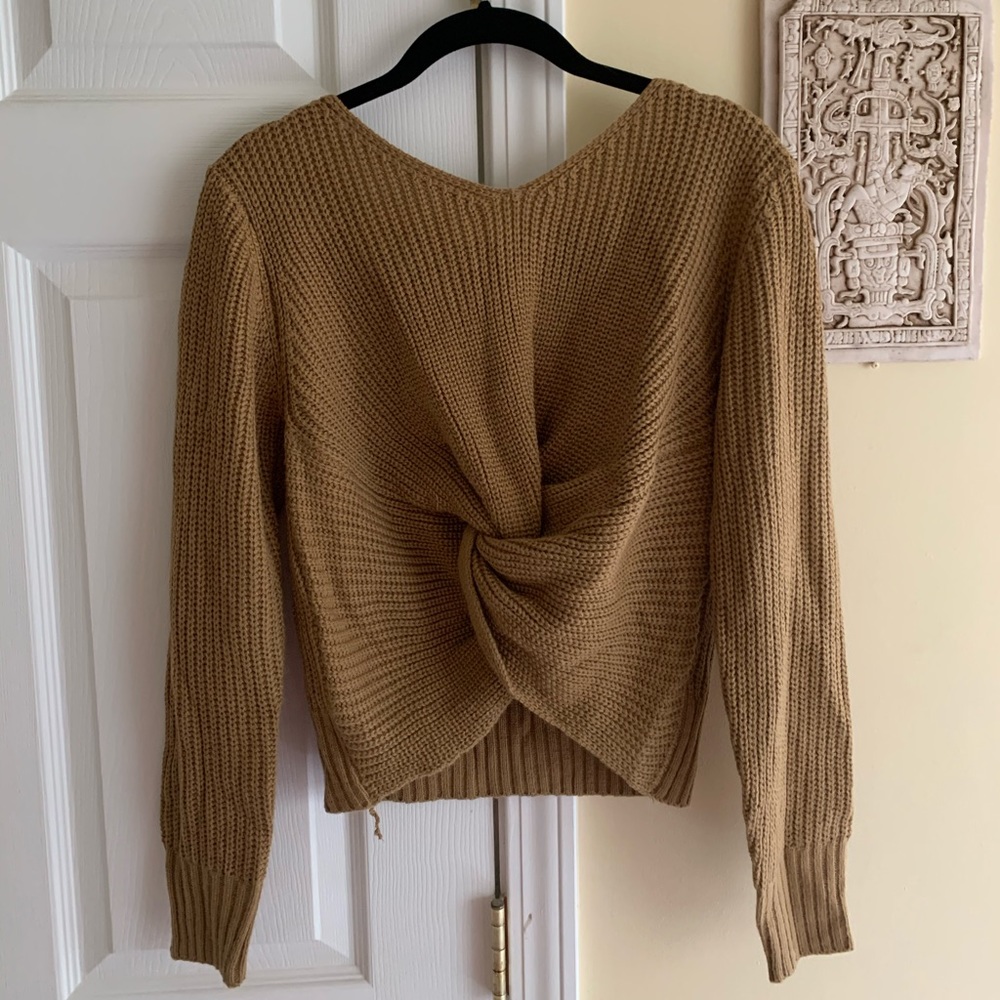 Cropped Brown Sweater